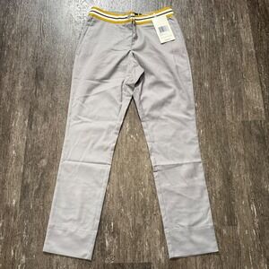 WILDFANG The Empower Taped Trouser Light Grey Polyester Rayon Spandex Size 2